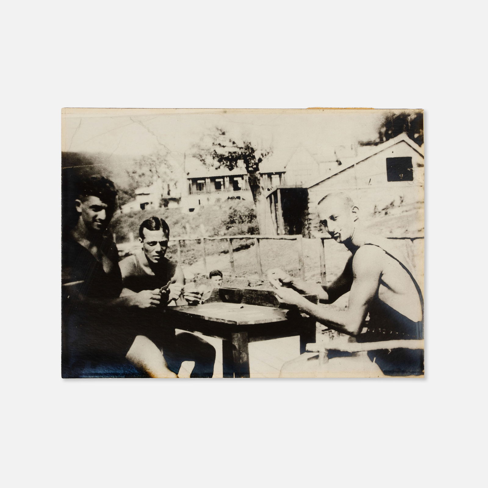 Anonymous, Untitled (Poker Players): USA, c. 1940s 20" x 15" vintage silver print This item is located in our Treadwell, NY warehouse. Pickup and shipping options available upon request.