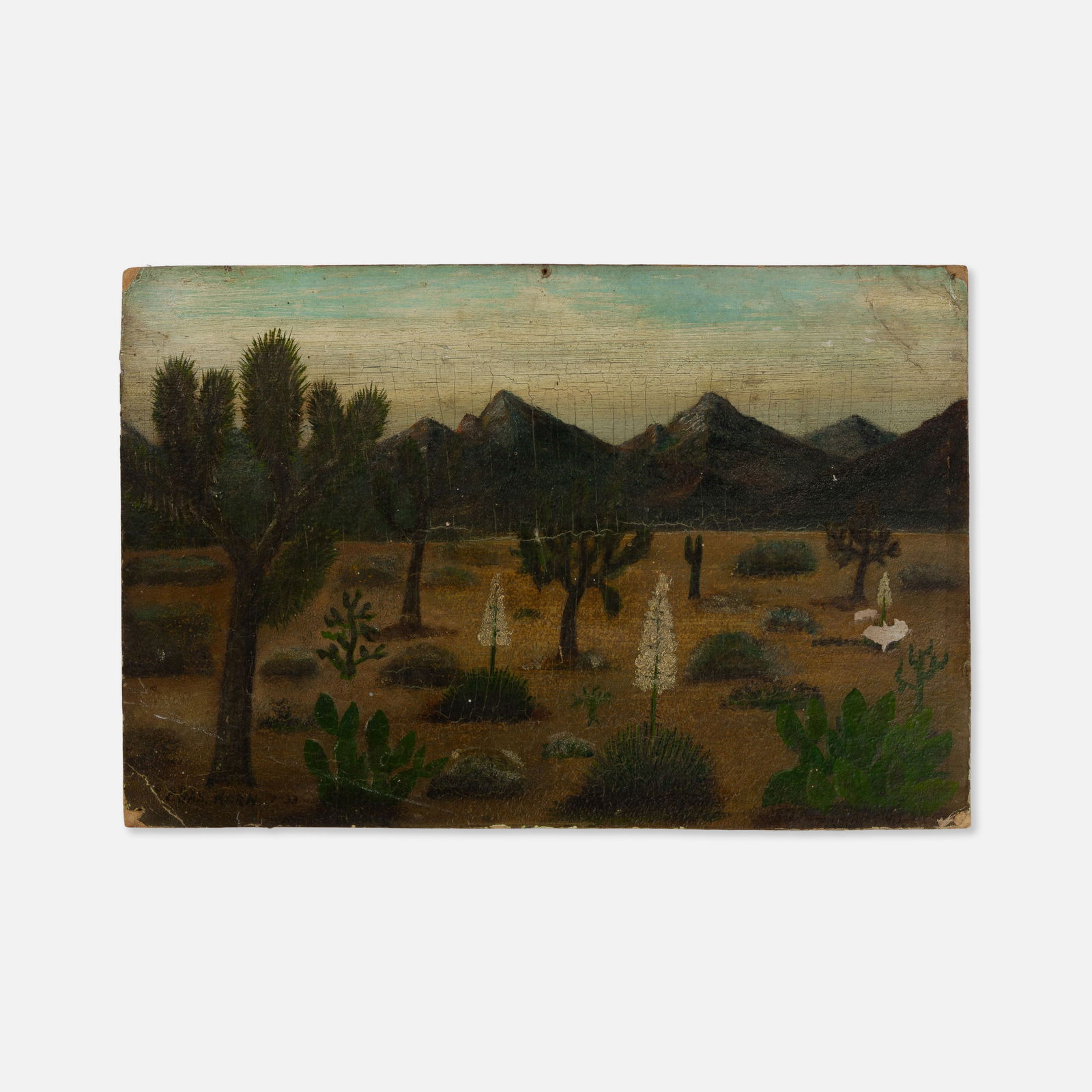 Charles C. Horn, Untitled: USA, 1933 12" x 8" oil on board Signed by the artist lower left [Chas. Horn]. This item is located in our Treadwell, NY warehouse. Pickup and shipping options available upon request.