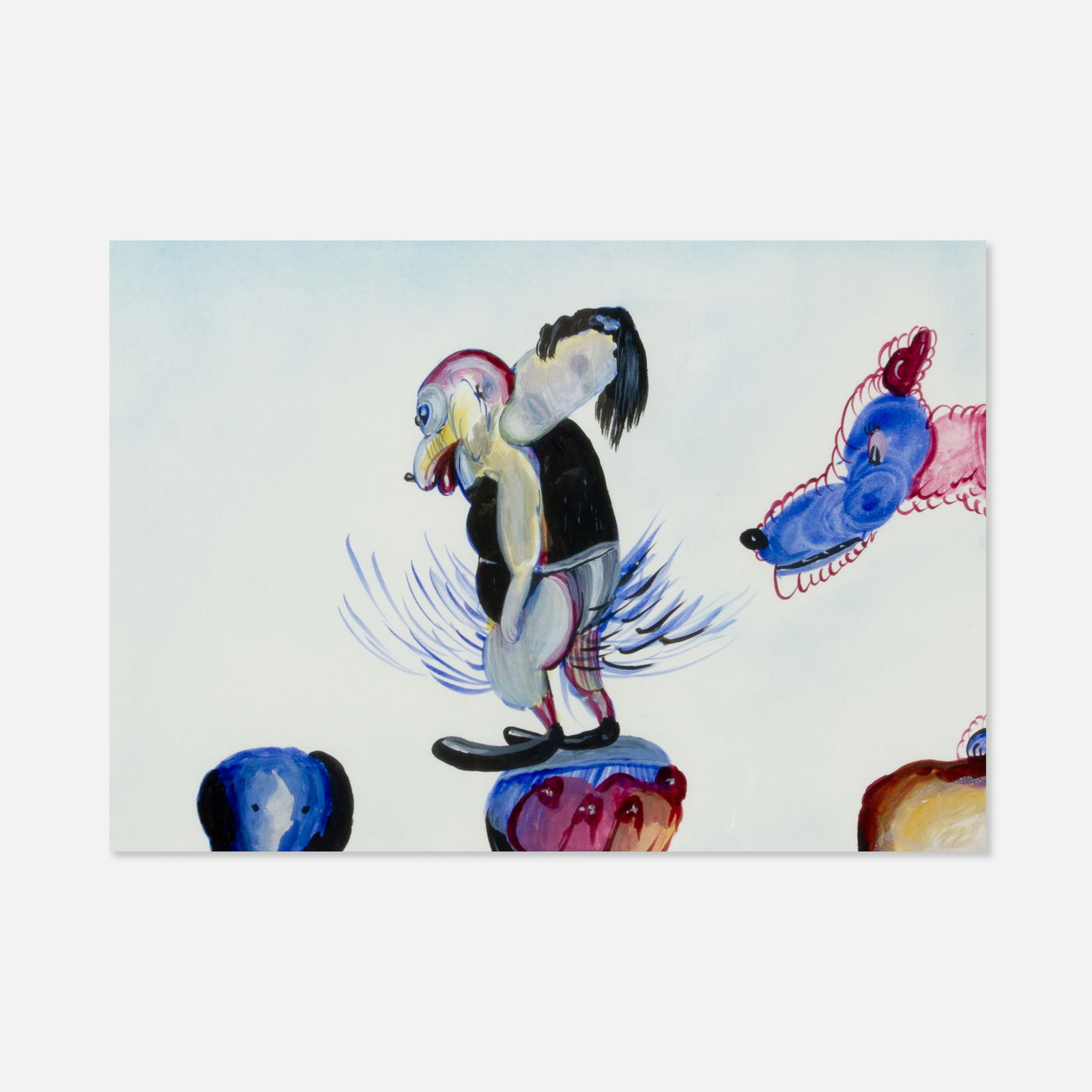 Elliott Green, Untitled: New York, c. 1995 17 5/8" x 14 3/4" frame 11" x 8 1/8" aperture watercolor on paper Signed in pencil lower right recto [Elliot Green]. Elliott Green (American, b. 1960) received the Rome Prize and