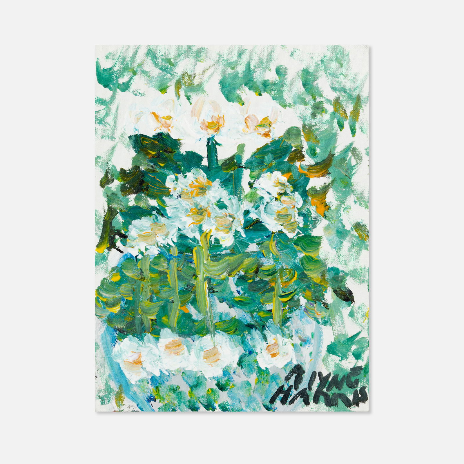 Alyne Harris, Untitled: Gainesville, FL, c. Late 20th Century 12" x 9" oil on board Signed lower right [Alyne Harris]. Alyne Harris (American, 1942–2025) was a celebrated self-taught African American artist from