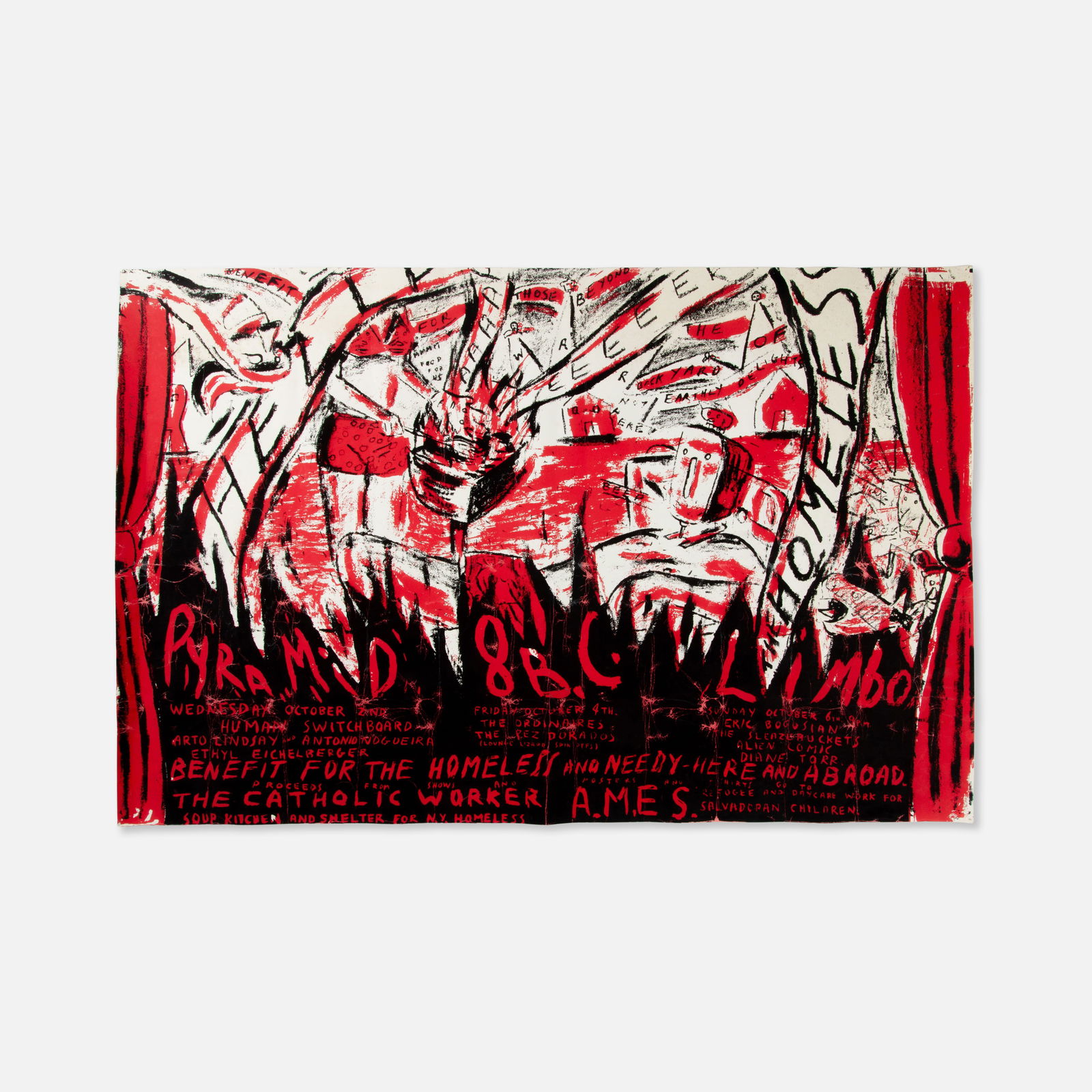 David Sandlin, Pyramid Club, 8BC, Limbo Lounge, Benefit Poster (1 of 1)