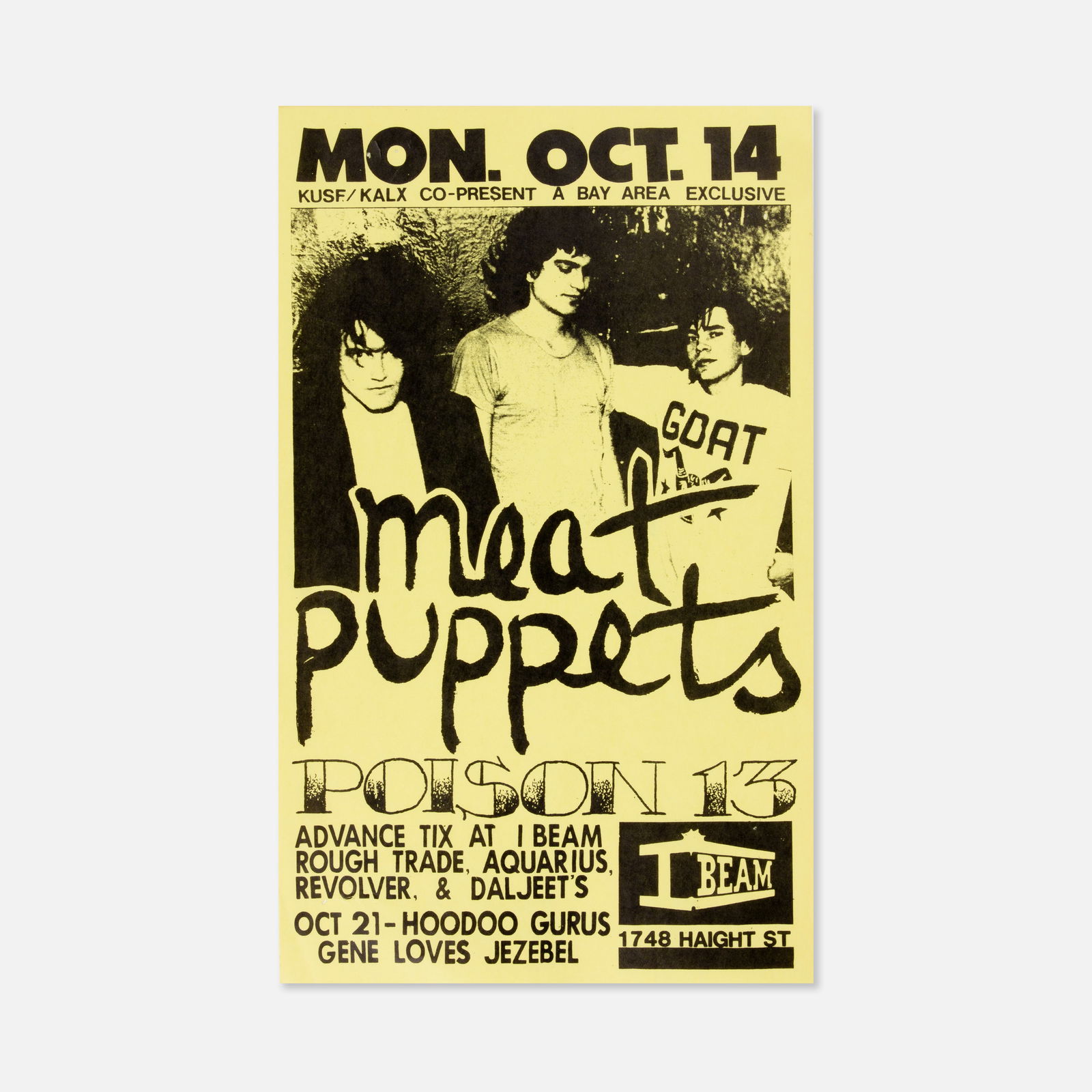 The Meat Puppets, Poison 13, Flyer (1 of 1)