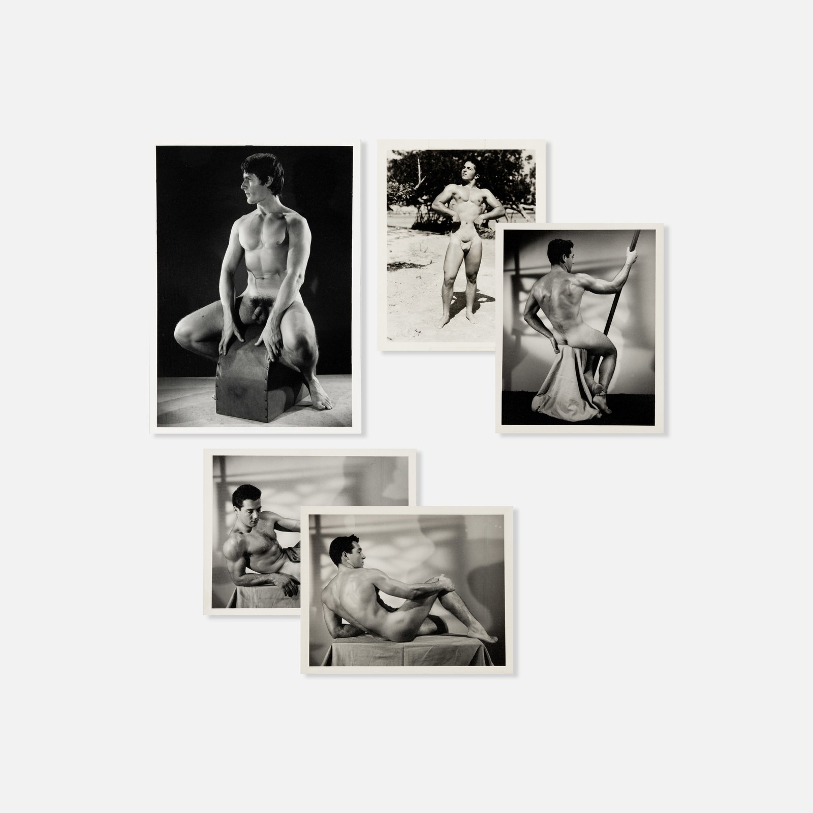 Bruce of Los Angeles, Five Photographs: USA, 1950s 7" x 5" (largest) silver gelatin prints Four with photographer's studio rubberstamp credit to verso. Bruce of Los Angeles (born Bruce Harry Bellas; American, 1909–1974) was a