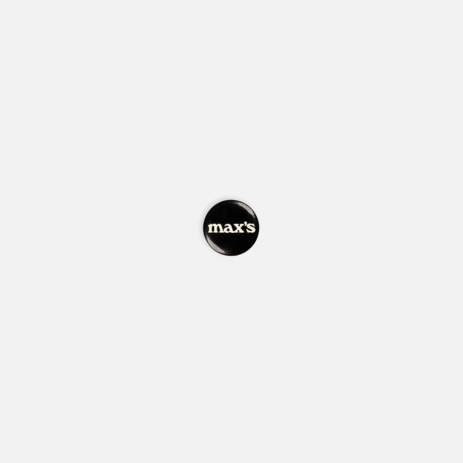Max’s Kansas City, Pinback (1 of 1)