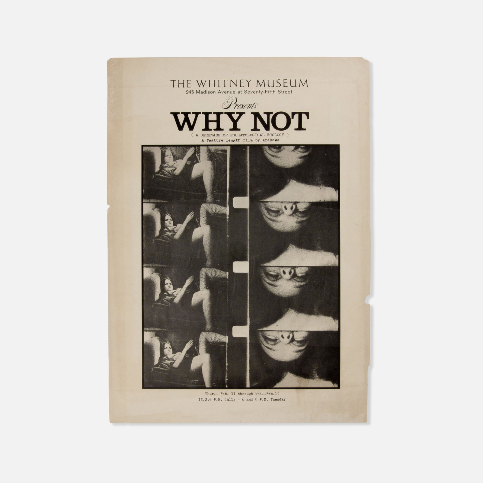 Shusaku Arakawa, Whitney Museum, Why Not Poster (1 of 1)