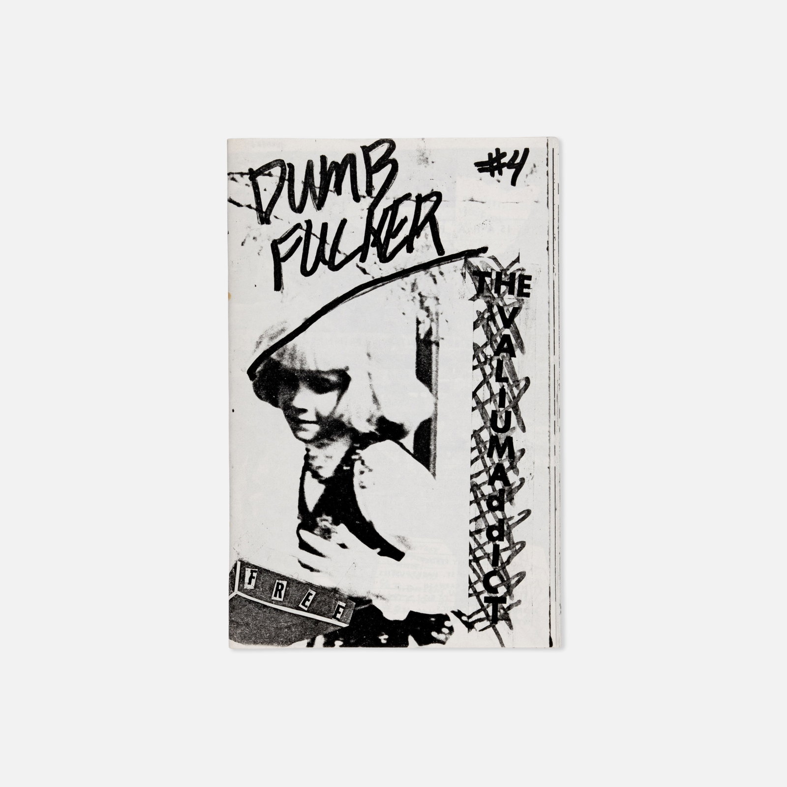 Richard Kern, Dumb Fucker, Issue No. 4: USA, 1982 8 1/2" x 5 1/2" printed matter Issue No. 4 of Dumb Fucker, published under the Heroin Addict Productions imprint as a structural successor to Kern's earlier titles, The Heroin Addict and The