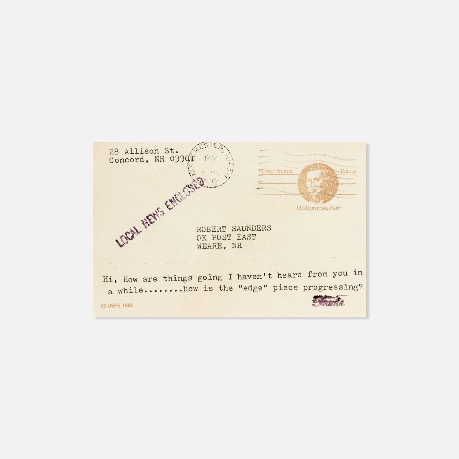 Mail Art, Stereo Types - 2