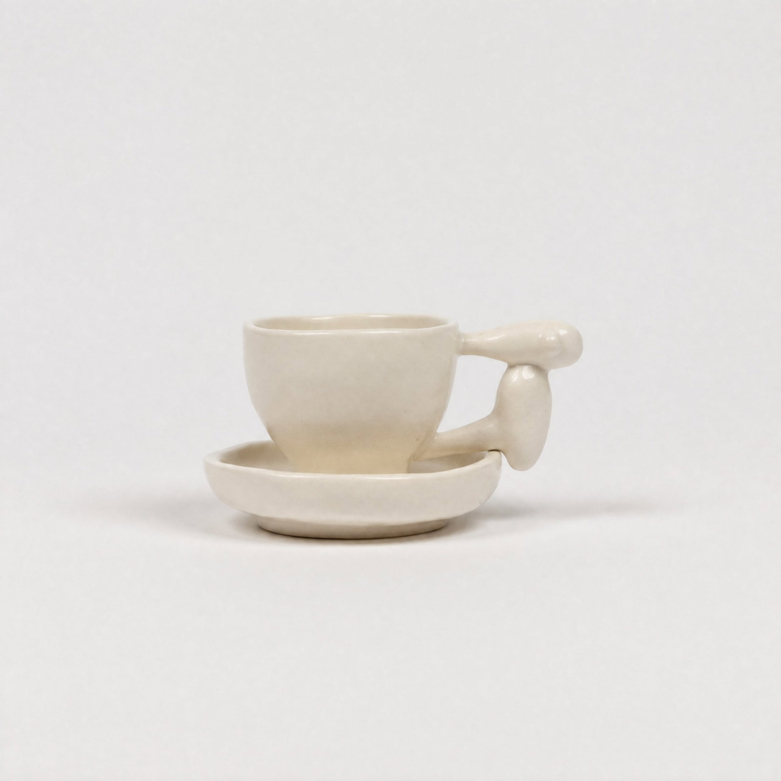 Dirk Van Saene, Wilma Cup: Belgium/USA, 2011 3" x 4 3/8" (diameter) glazed ceramic Produced during an artist residency at The Workshop Residence in San Francisco in 2011. Dirk Van Saene (Belgian, b. 1959) is a fashion