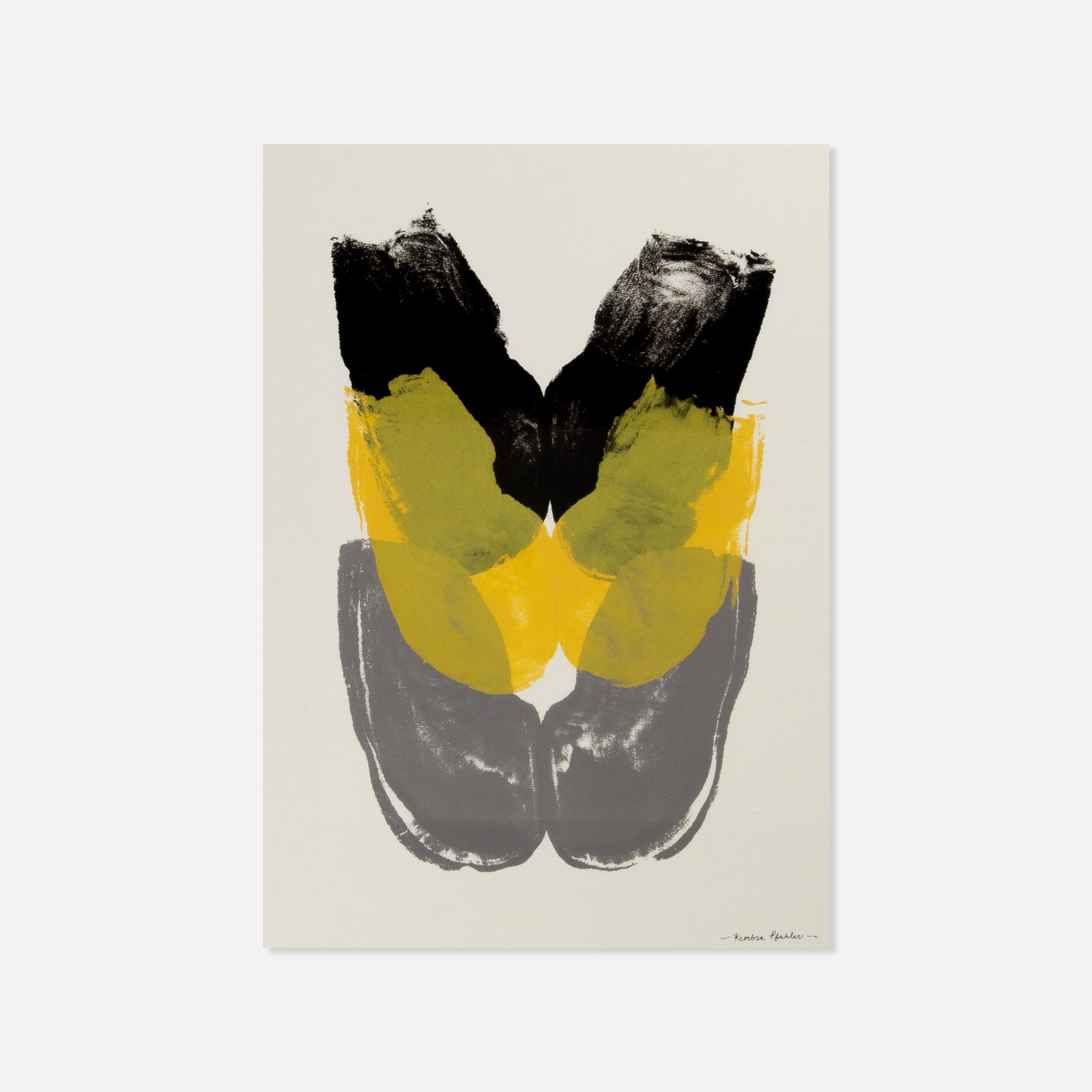 Kembra Pfahler, Butt Print: USA, c. 2010s 23 1/2" x 16 1/2" silkscreen Signed lower right recto. Kembra Pfahler (American, b. 1961) is a pioneering artist, filmmaker, and musician whose radical performance spectacles, drawings, 
