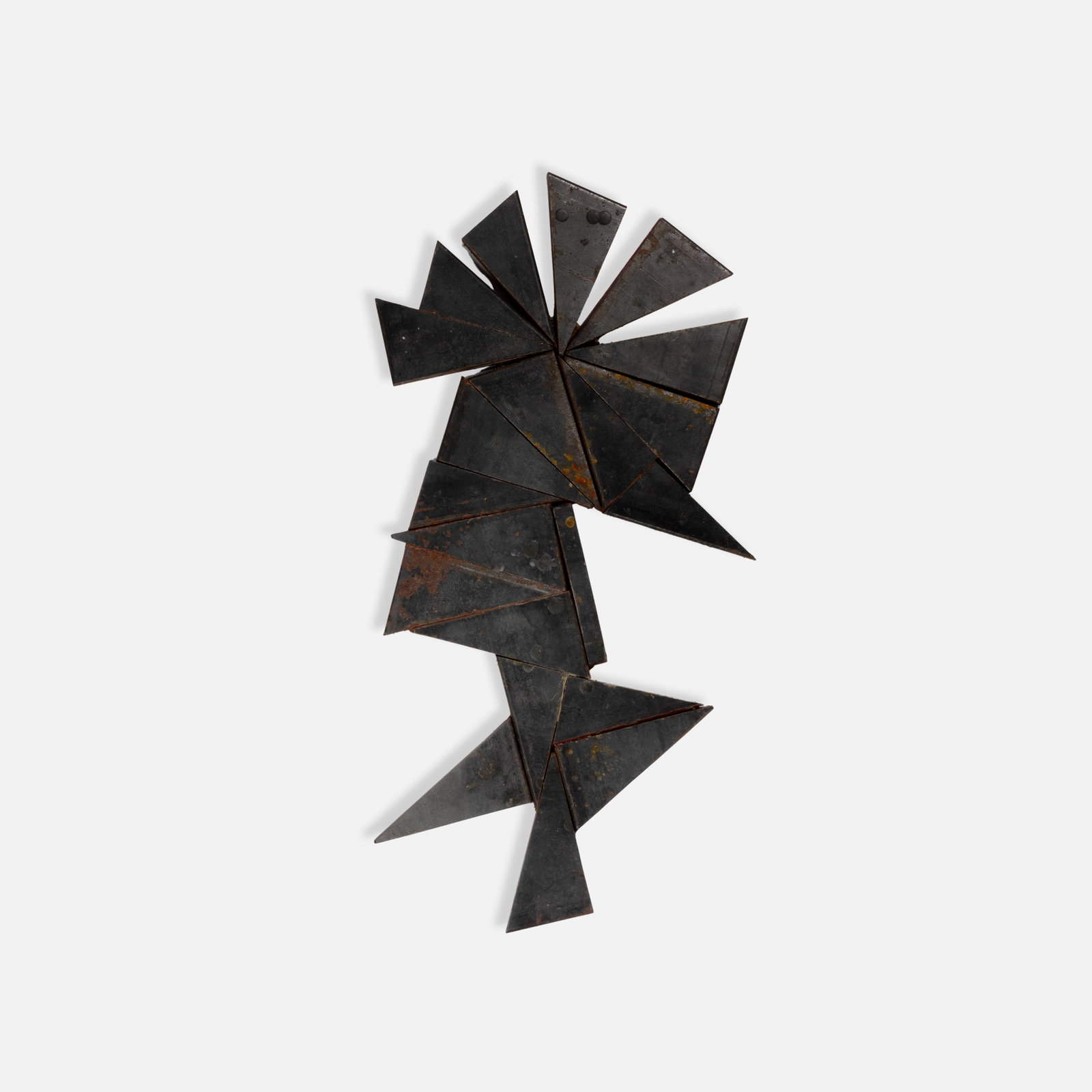 Anonymous, Steel Assemblage: USA, c. 1970s 1/2" x 18 1/2" x 9" steel This item is located in our Treadwell, NY warehouse. Pickup and shipping options available upon request.