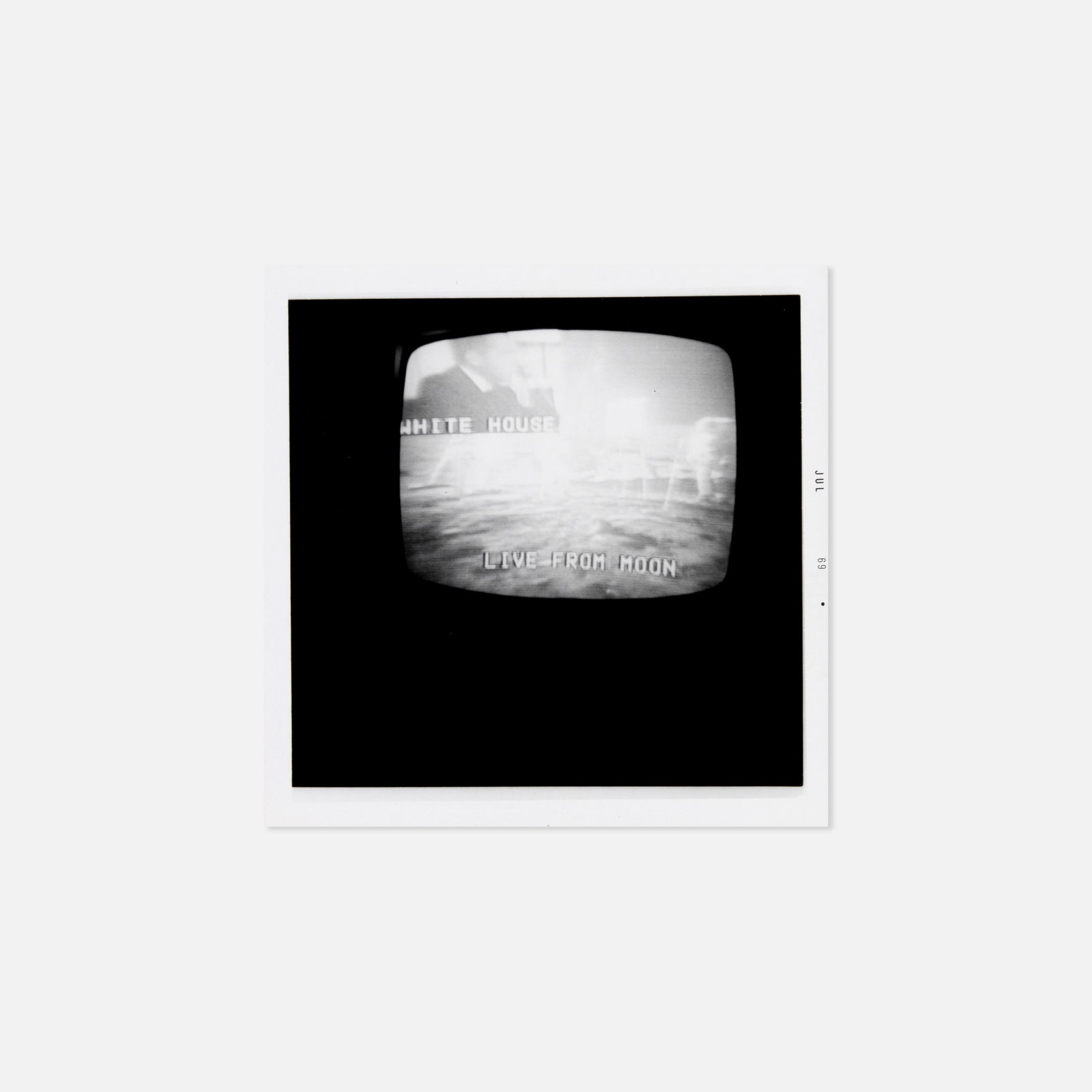 Anonymous, Moon Landing Television Photograph (1 of 2)
