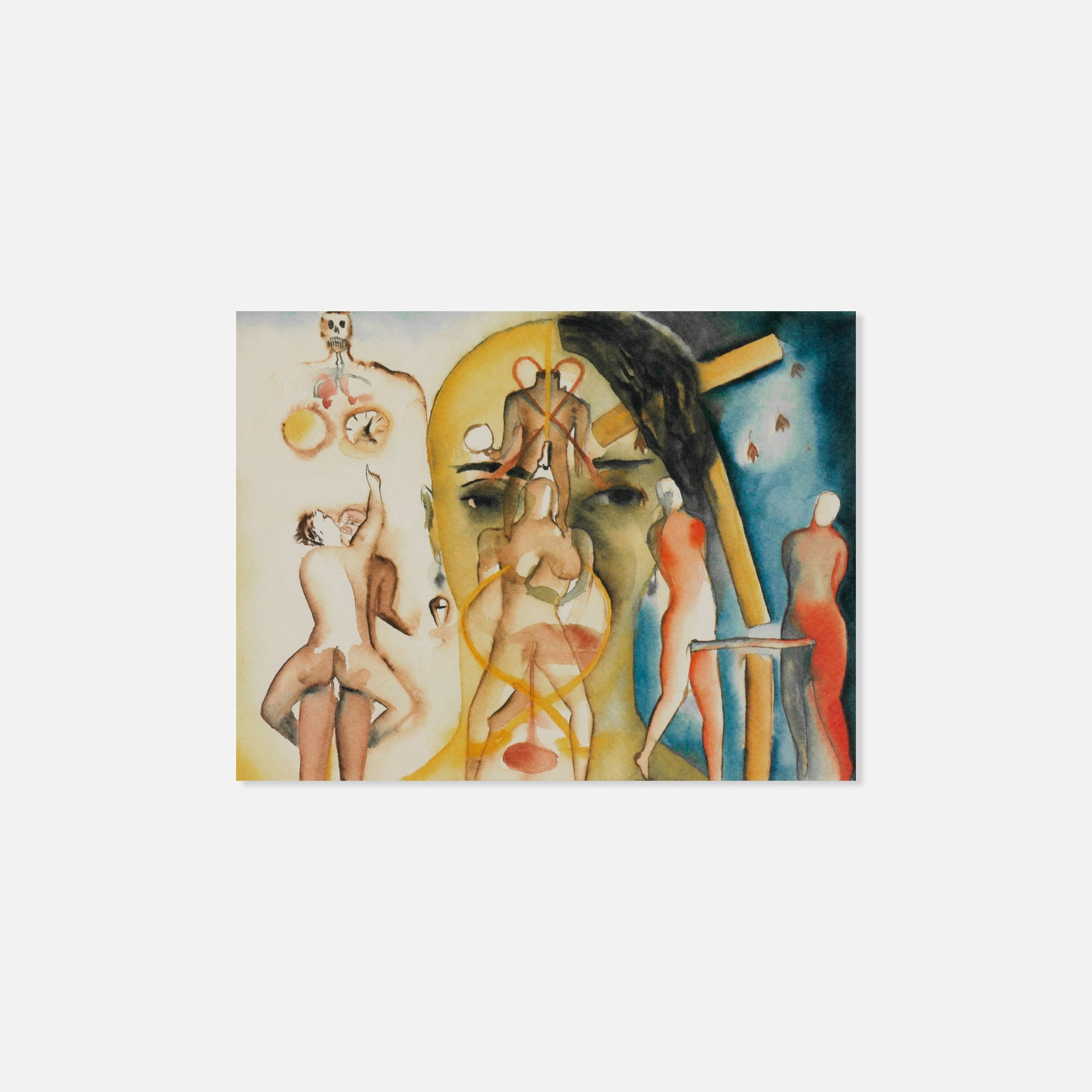 Francesco Clemente, Mary Boone Gallery, Invitation: USA, 1983 12 3/8" x 9 3/8" printed matter Published jointly by Sperone Westwater Gallery and Mary Boone Gallery for the Francesco Clemente solo exhibition held from April 2 to April 30, 1983. This ite