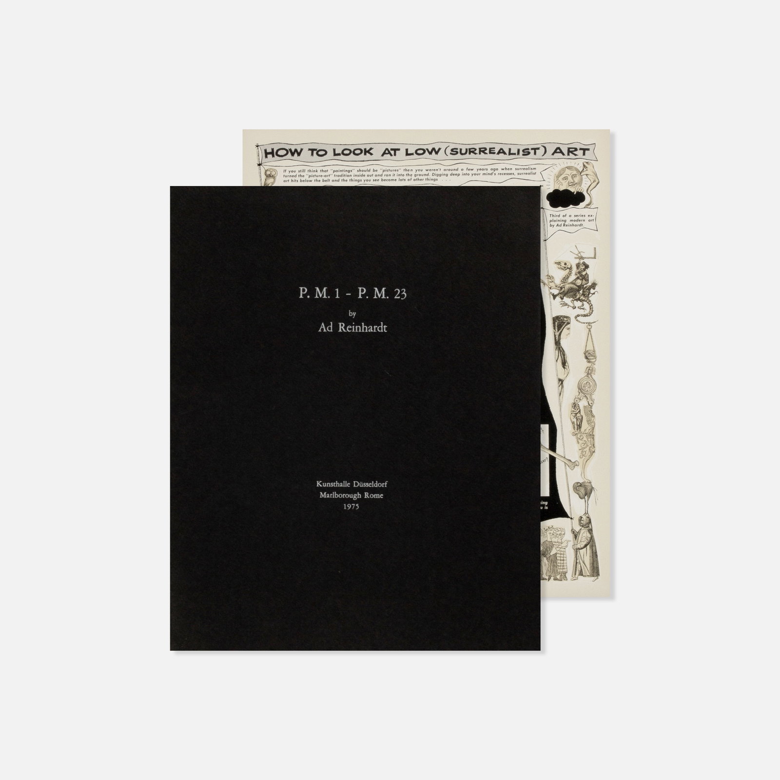Thomas B. Hess and Ad Reinhardt, The Art Comics of Ad Reinhardt: USA, 1975 23 1/8" x 16" (largest sheet) printed matter Portfolio comprising seventeen graphic prints The Art Comics and Satires of Ad Reinhardt, compiled and authored by the prominent post-war art