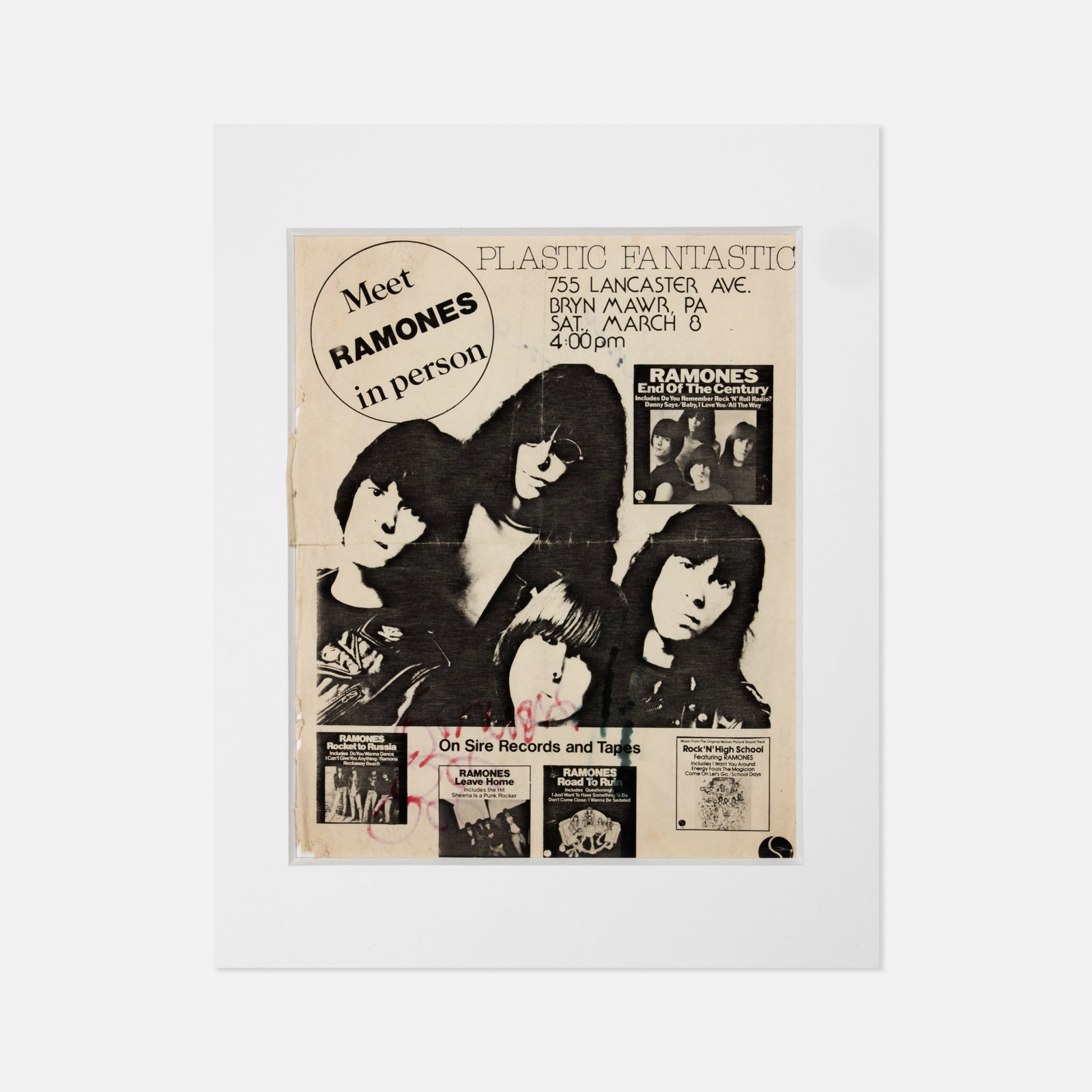 The Ramones, Signed Flyer - 3