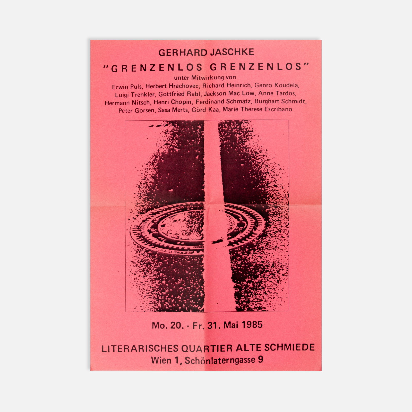 Gerhard Jaschke, Jackson Mac Low, Hermann Nitsch, et al., Grenzenlos Grenzenlos, Poster (1 of 1)