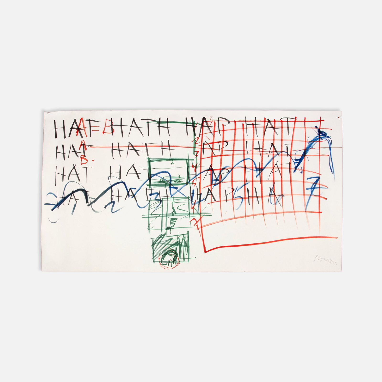 Robert Wilson, Entering the Multi-Dimensional Vision of Robert Wilson, Drawing (1 of 2)