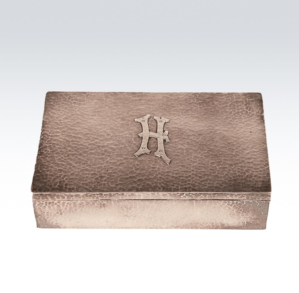 John O. Bellis hand hammered sterling silver box (1 of 5)