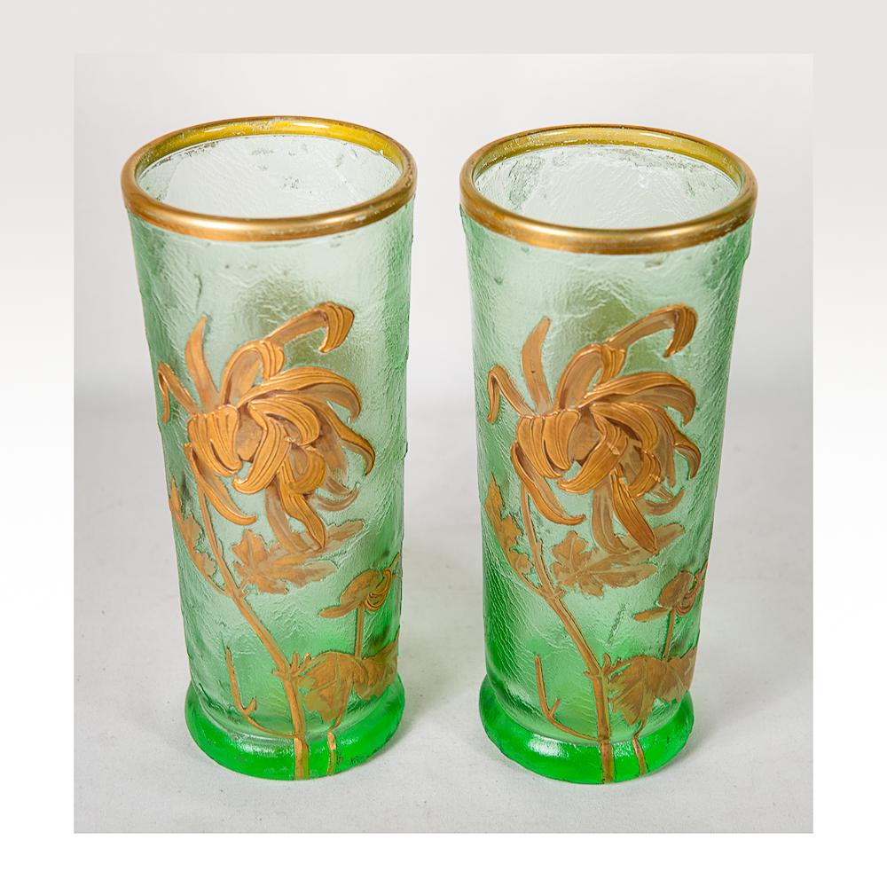 A pair of matching Mont Joye vases (1 of 6)