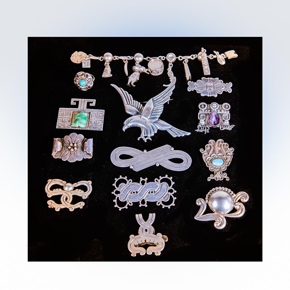 Large grouping Mexican silver including Spratling, (1 of 20)