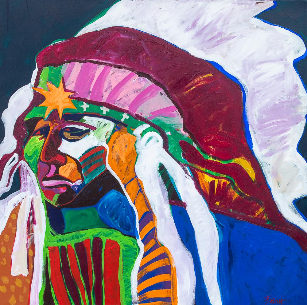 Malcolm Furlow painting Star Chief (1 of 3)