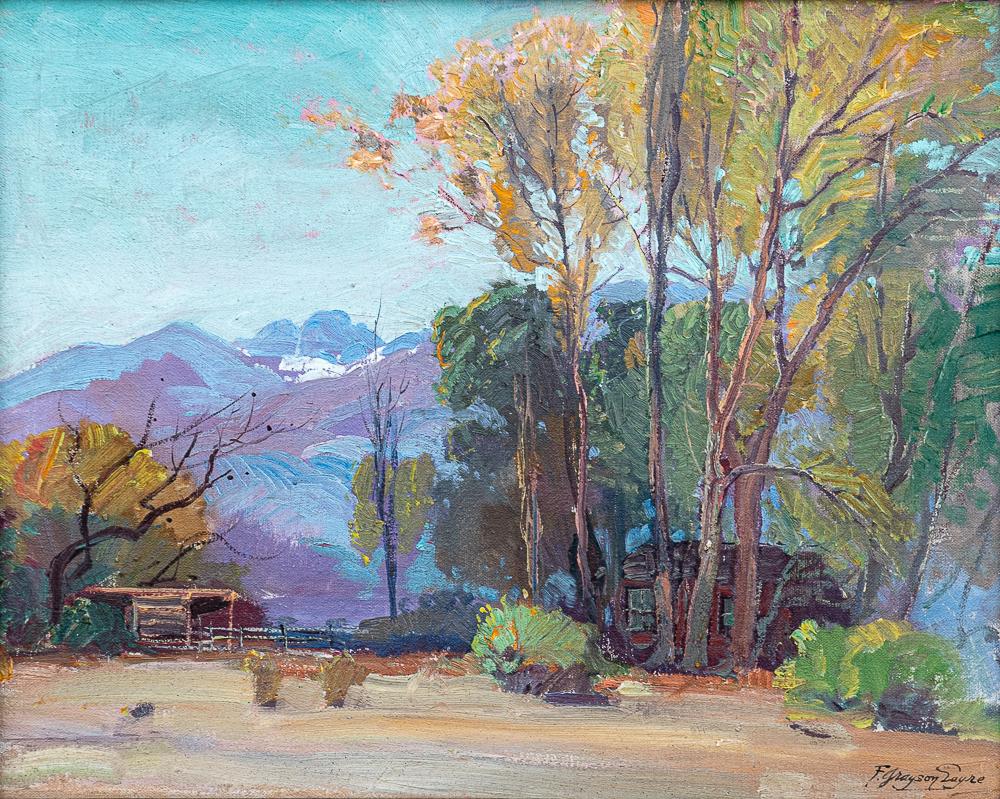 F. Grayson Sayre oil painting The Old Ranch by Bishop (1 of 3)