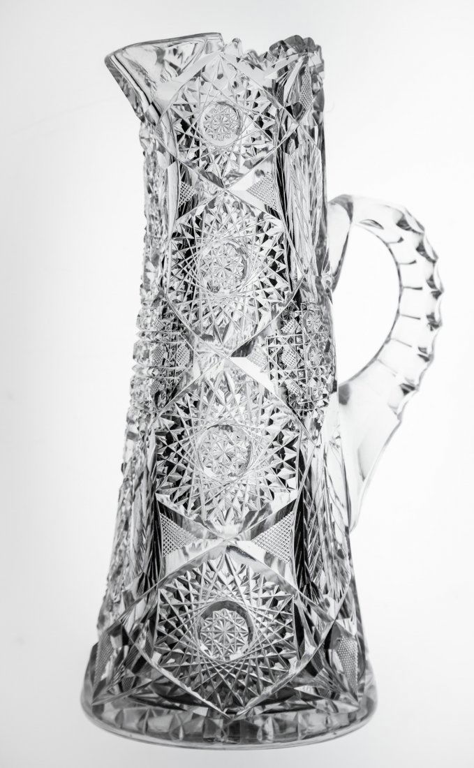 Dorflinger American Brilliant Cut Glass Beverly Pitcher (1 of 5)