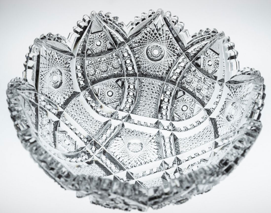 Exceptional Libbey Kensington Deep Cut Glass Bowl (1 of 9)