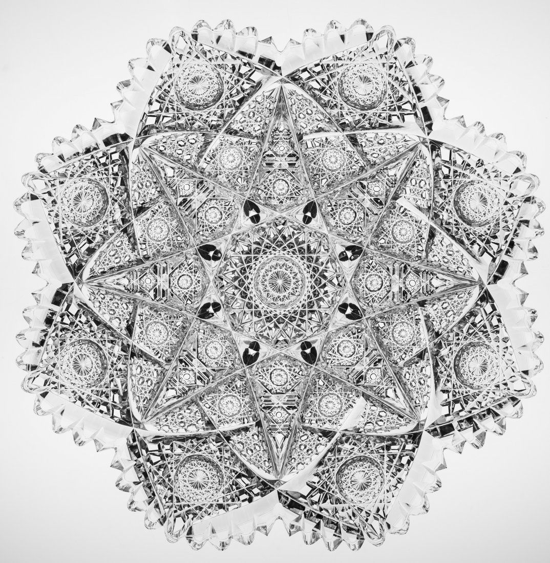 Hard to find Hawkes Kensington 10" Cut Glass Plate (1 of 3)