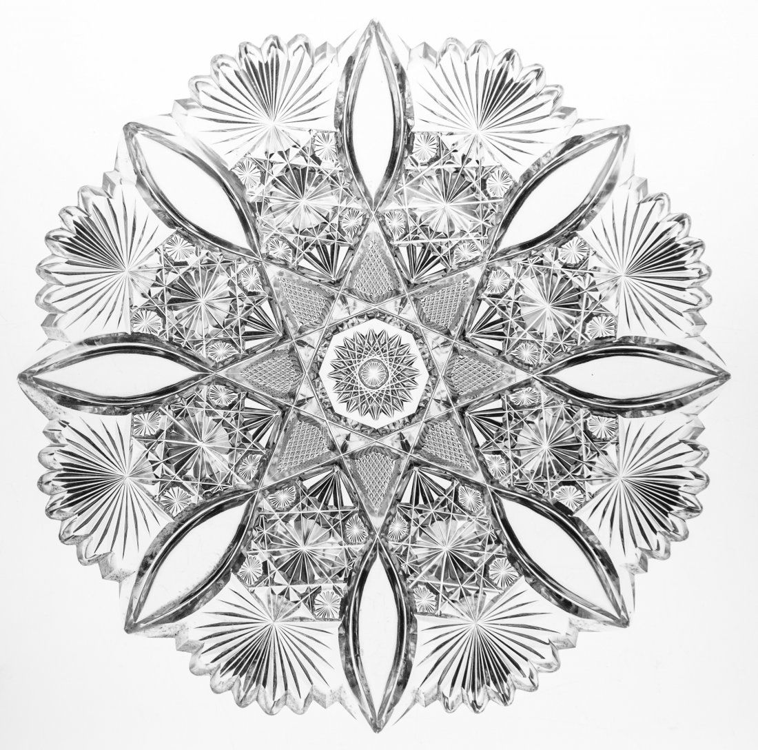 Hawkes Grecian 7" Cut Glass Plate (1 of 4)