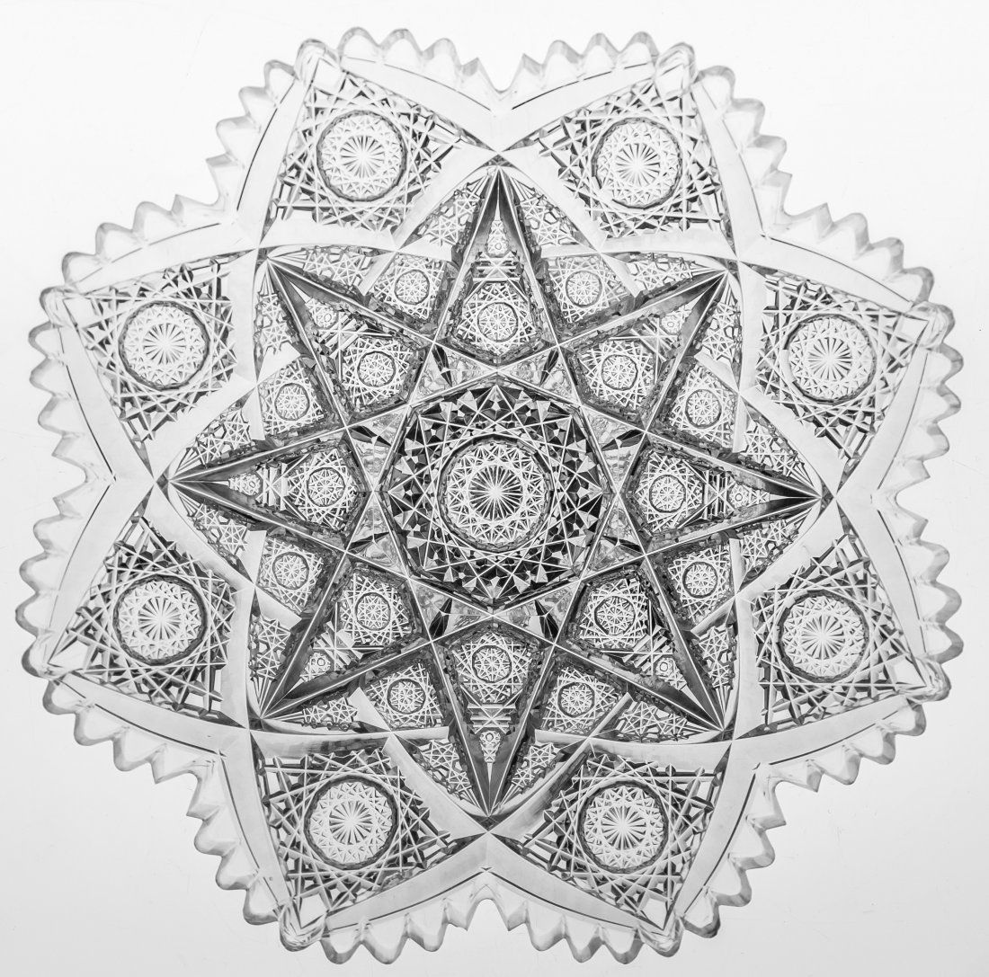 Hawkes Kensington 7" Cut Glass Plate (1 of 3)