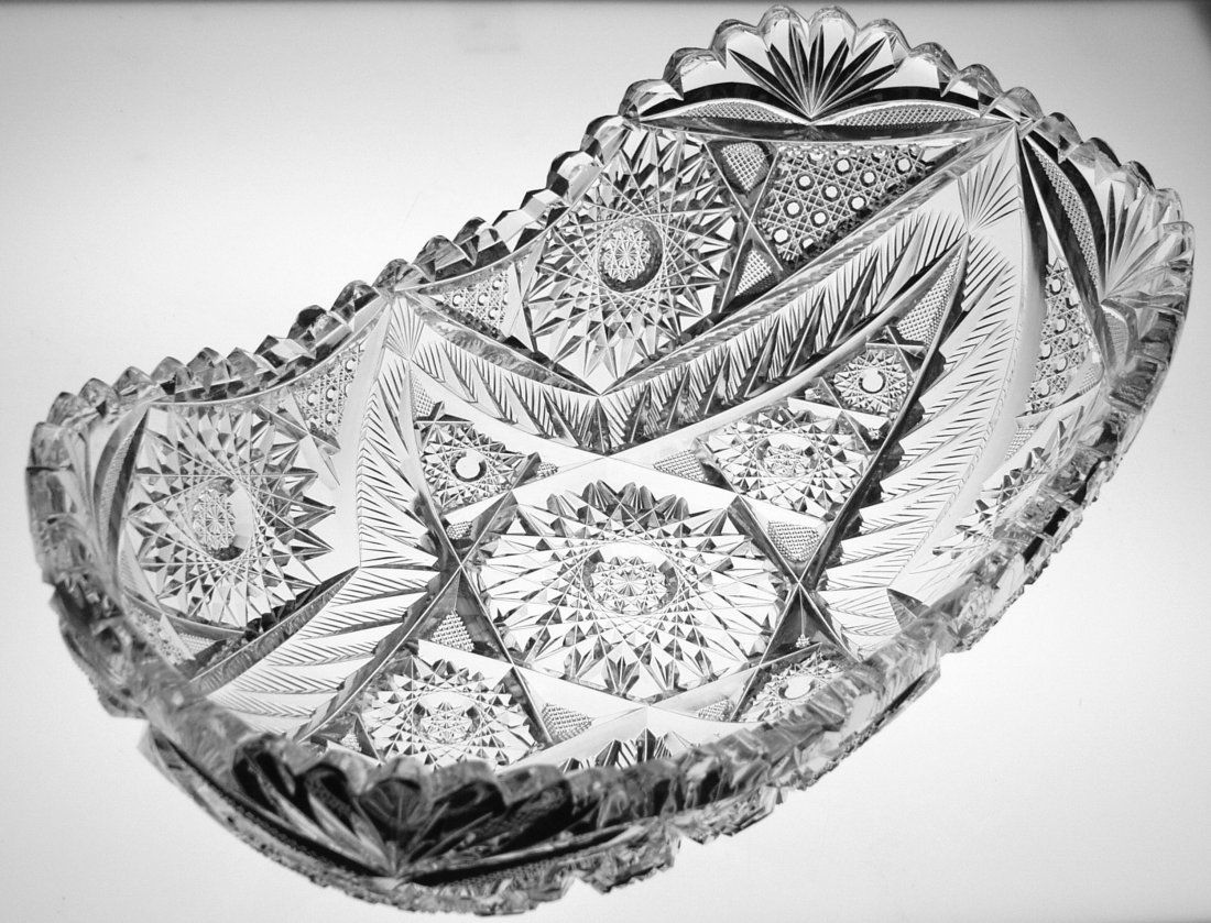 Anderson Triumph Large Cut Glass Bread Tray (1 of 5)