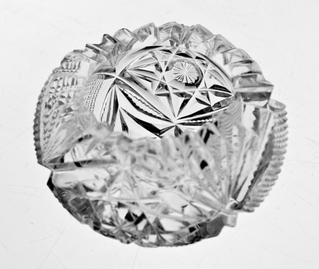 Set of 9 Straus Cut Glass Imperial Open Salts (1 of 3)