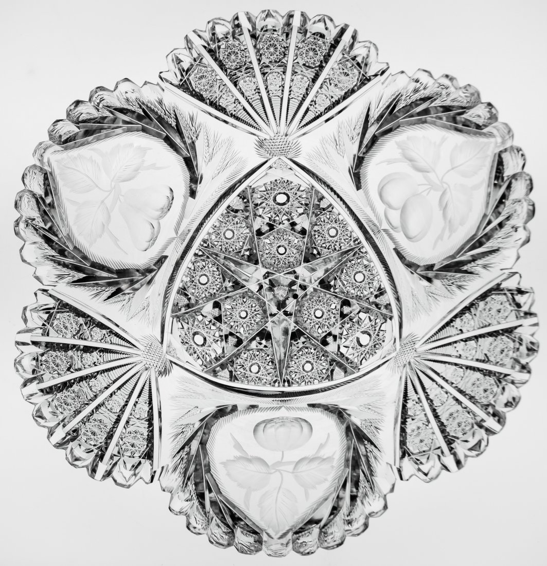 Rarity Libbey Cut Glass Savona Bowl (1 of 8)