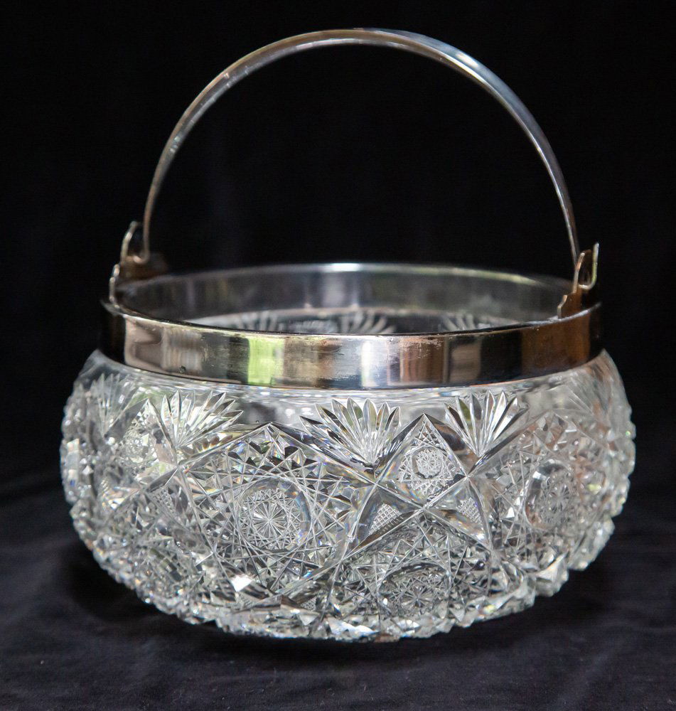 Hawkes Lorraine American Brilliant Cut Glass Basket (1 of 5)
