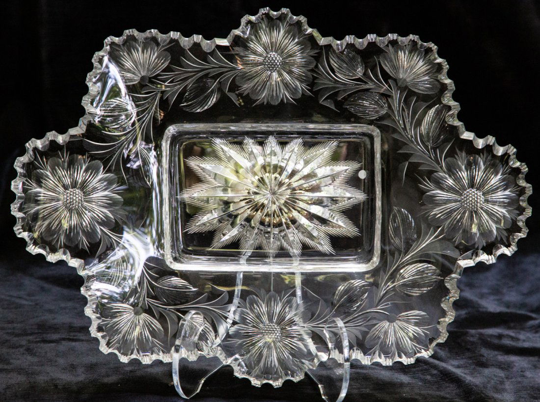 Great Tuthill Blowout Ice Cream Brilliant Cut Glass (1 of 2)