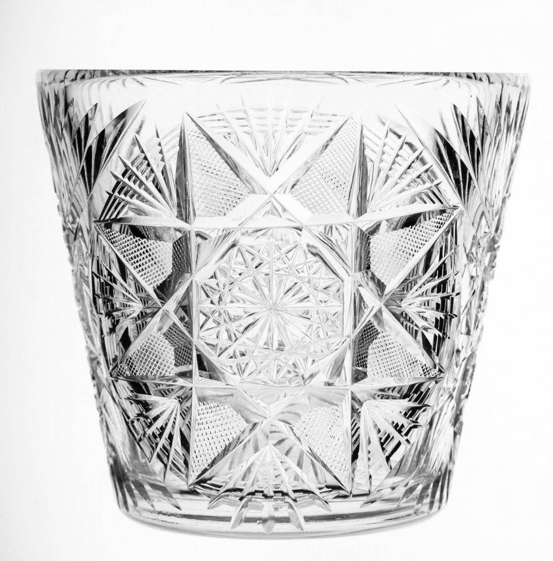 Cut Glass Crystal Champagne Cooler Flower Pot (1 of 2)