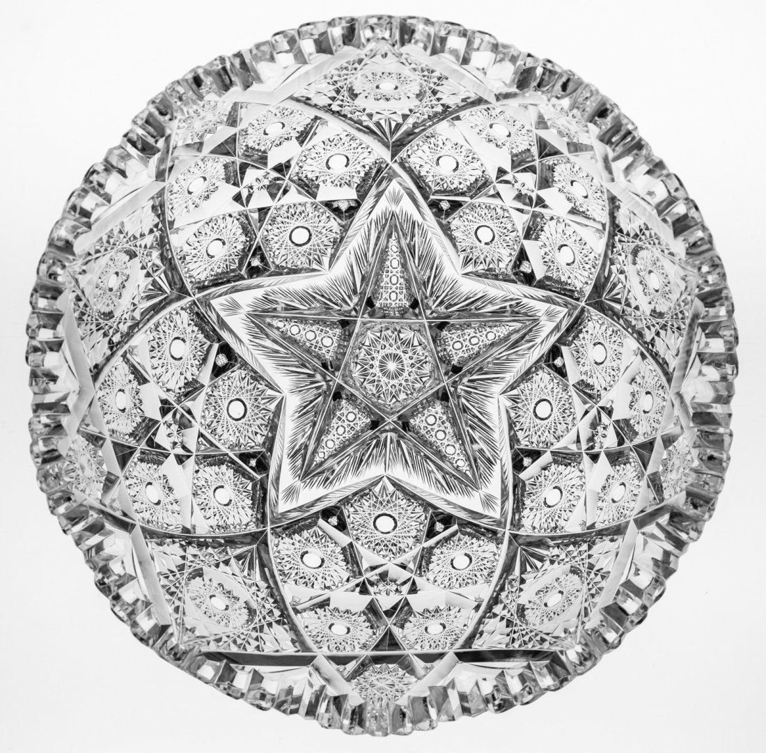 Top Tier William C. Anderson Universe Cut Glass Bowl (1 of 4)