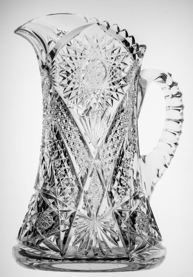 Unusual Pairpoint American Brilliant Cut Glass Pitcher (1 of 4)