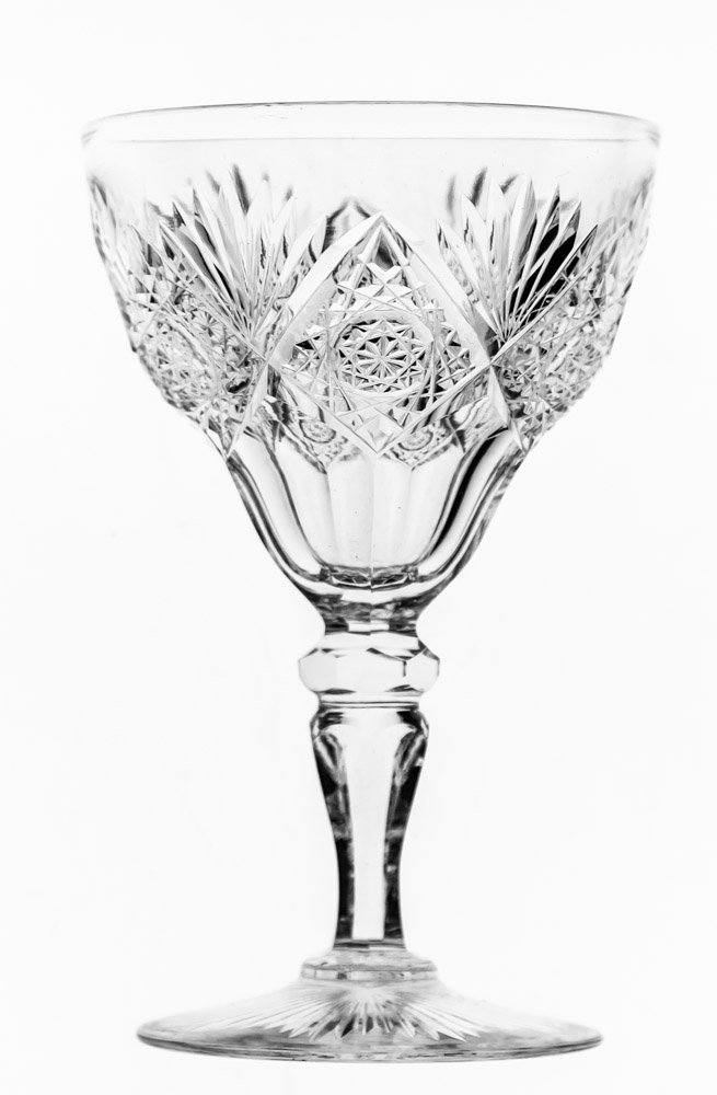 Incredible Hawkes Marquise Large Red Wine Cut Glass: This lot is for 1 Hawkes Marquise red wine stem. It's signed on the base by Hawkes. The blank and form are exceptional, displaying elegance and Brilliant Cut Glass. I have an incredibly large set of t