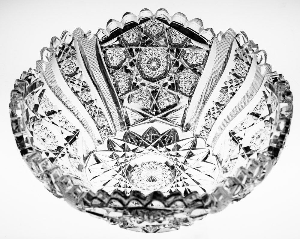 Unusual Egginton Genoa Unusual Flared Bowl Cut Glass (1 of 4)