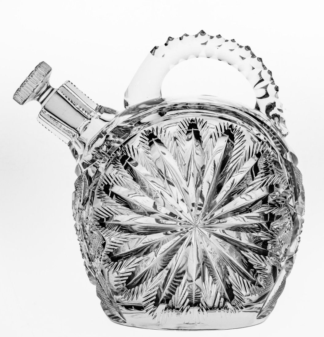 Great William Anderson Rum Jug Brilliant Cut Glass (1 of 4)