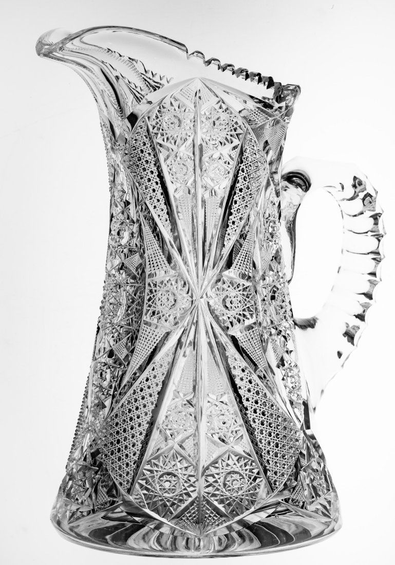 Highest Quality Meriden 161 Brilliant Cut Glass Pitcher (1 of 6)