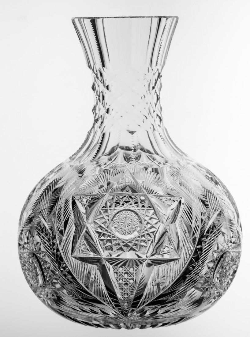 Rare William Anderson Libbey Rajah American Brilliant Cut Glass Crystal