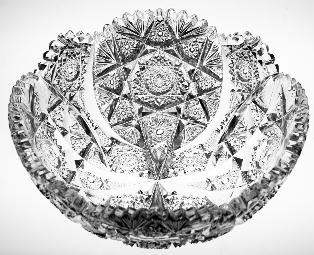 Stellar William C Anderson American Brilliant Cut Glass Bowl Samantha Pattern (1 of 6)