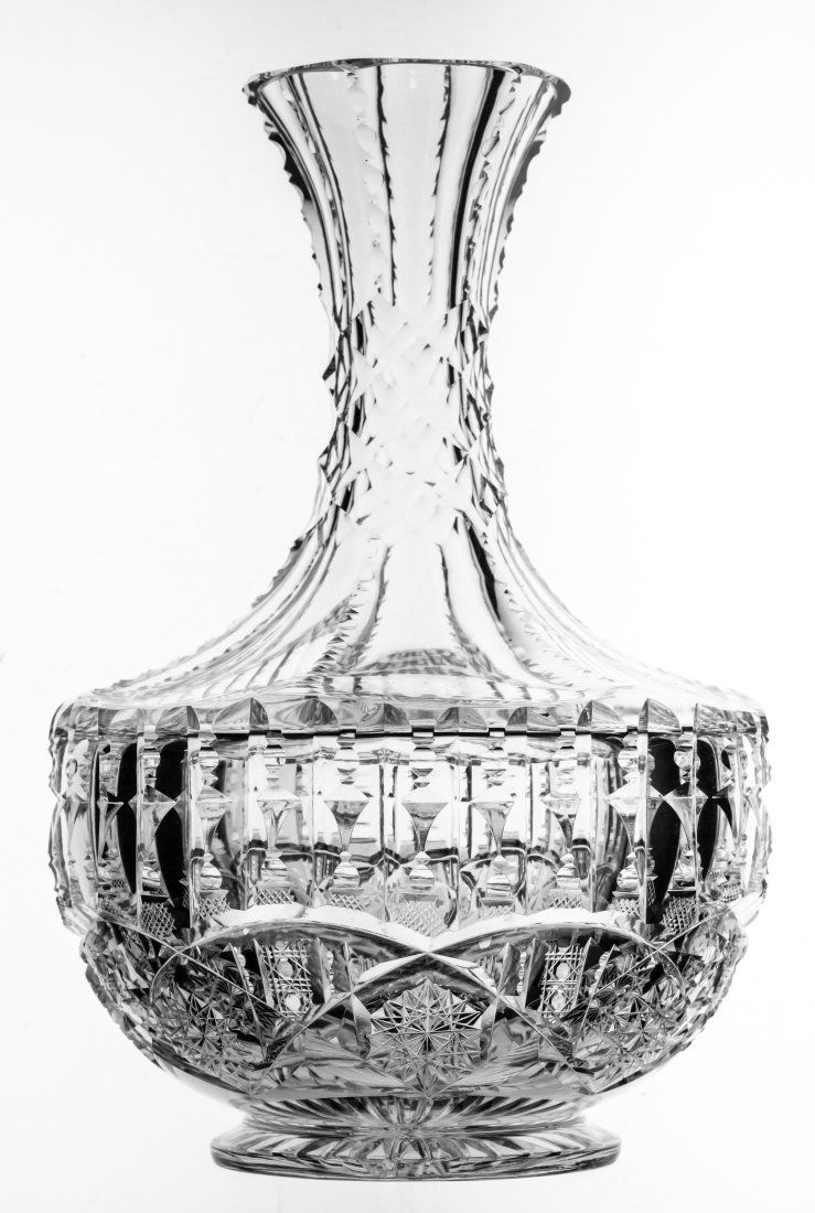 Libbey Ellesmere American Brilliant Period Cut Glass Footed Carafe (1 of 4)