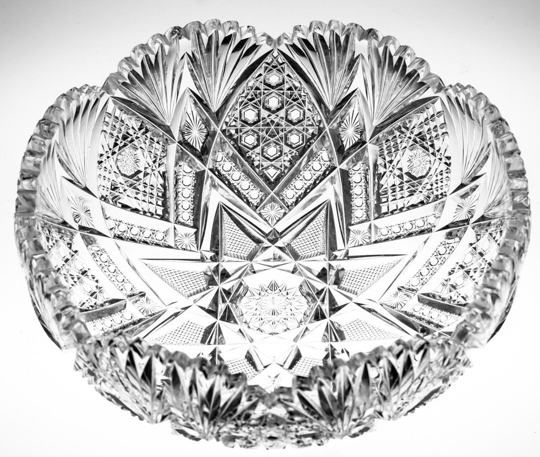 Classic Libbey Imperial American Brilliant Period Cut Glass Bowl (1 of 3)