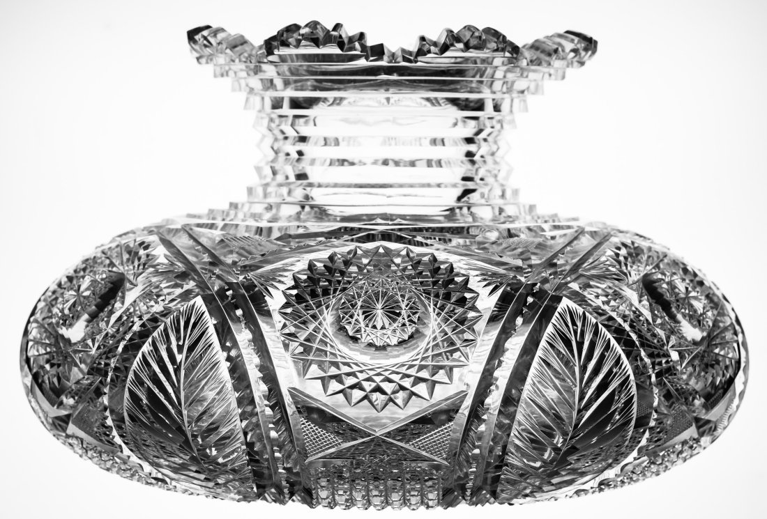 The Very BEST Dorflinger Monclova American Brilliant Period Cut Glass Flower Center (1 of 10)