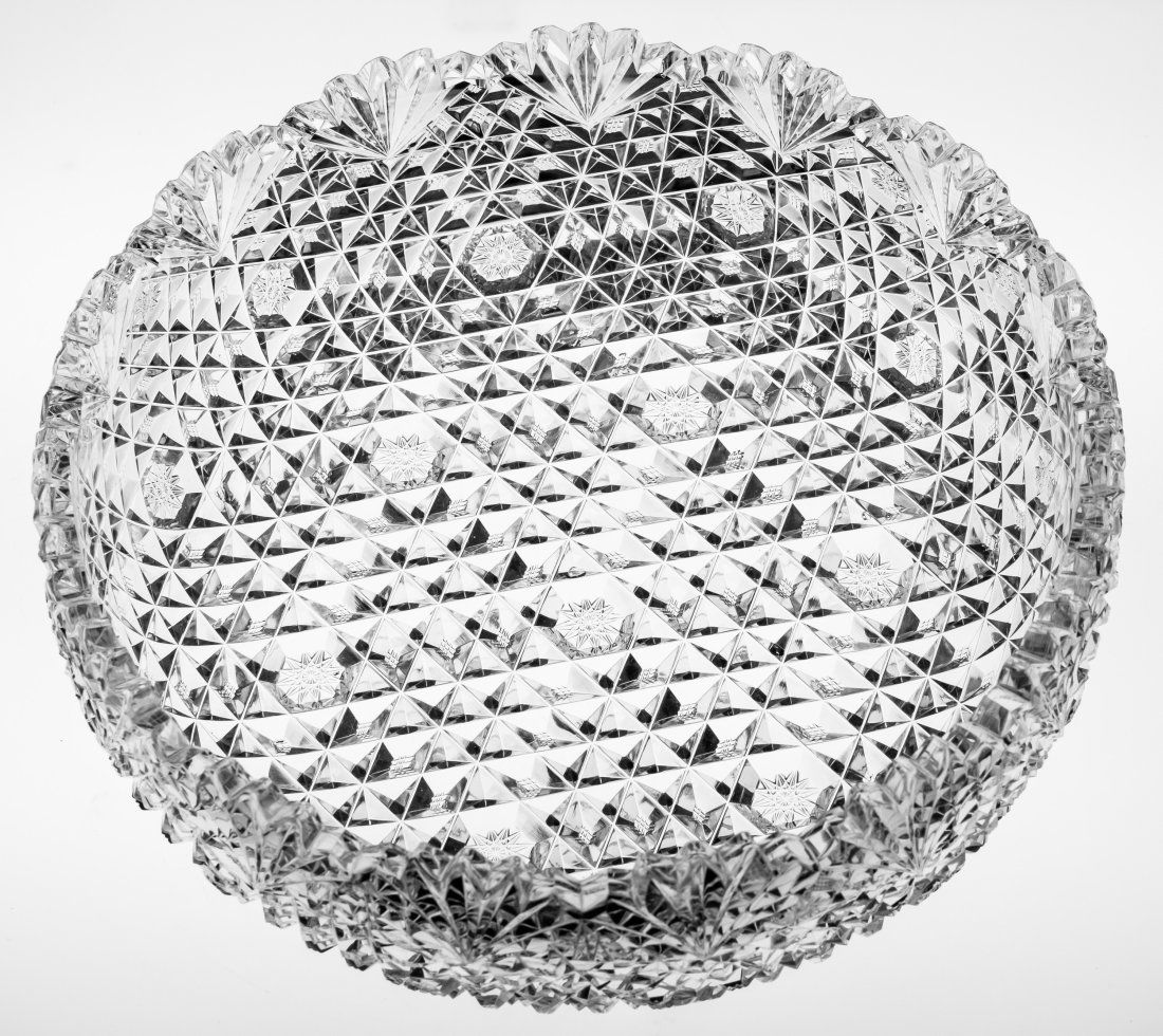 Unbelievable Old American Brilliant Period Cut Glass Bowl (1 of 6)