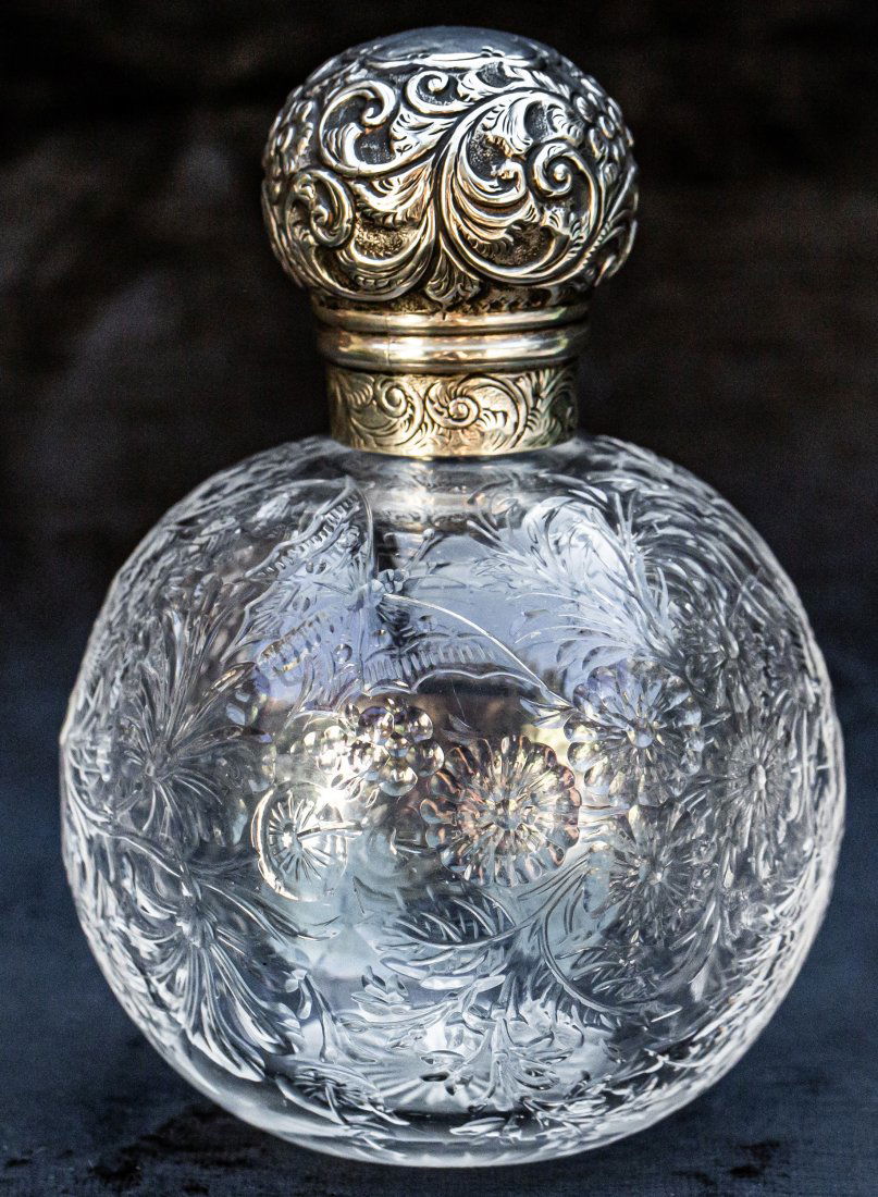 Awesome Stevens and Williams Rock Crystal Brilliant Cut Glass Cologne (1 of 9)