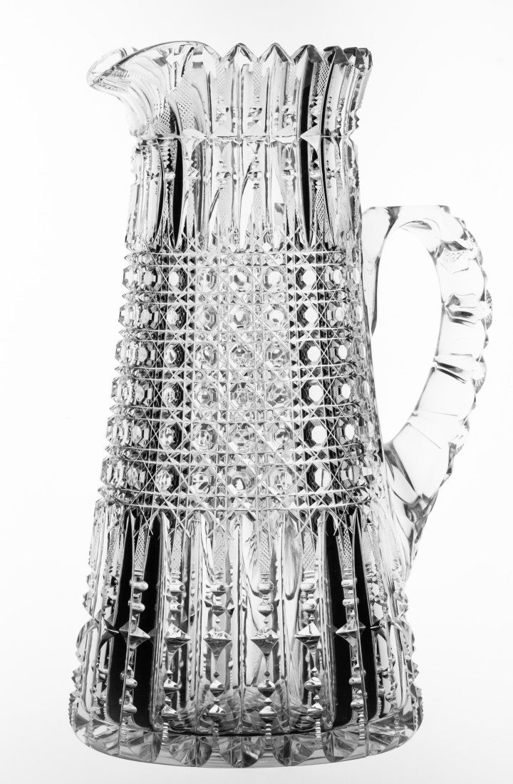 Unbelievable Libbey Prism American Brilliant Cut Glass Pitcher (1 of 7)